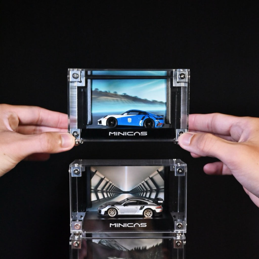 Minicas VISTA 64 premium clear acrylic desktop display case for 1/64 scale diecast cars
