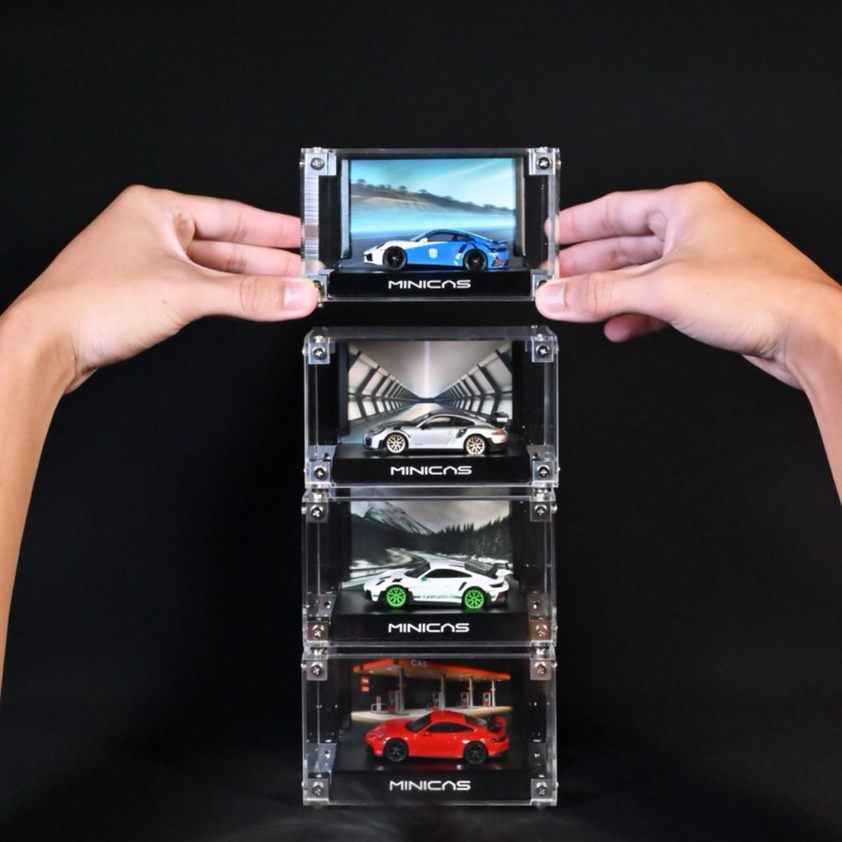 Minicas Unit Minicas Studio | Portable Display Cases & Accessories for 1:64 Diecast